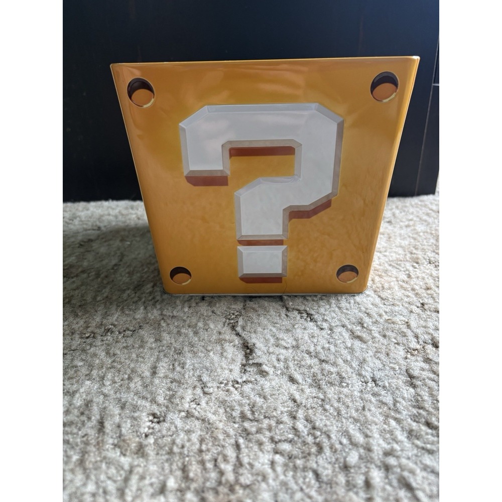 The Super Mario Bros Movie AMC Popcorn Bucket Tin Question Mark Block Nintendo
